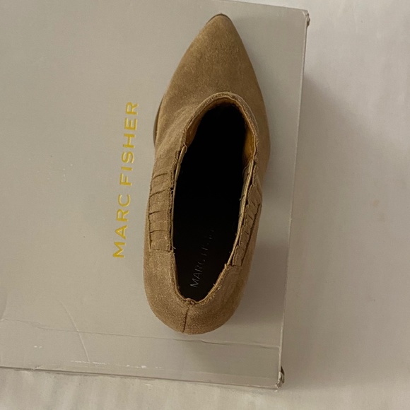 NWT MARC FISHER ELLARD WOMENS LEATHER HEELS ANKLE BOOTS - SIZE 7M - Picture 6 of 7